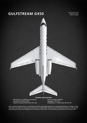 Affiche vintage avion G450