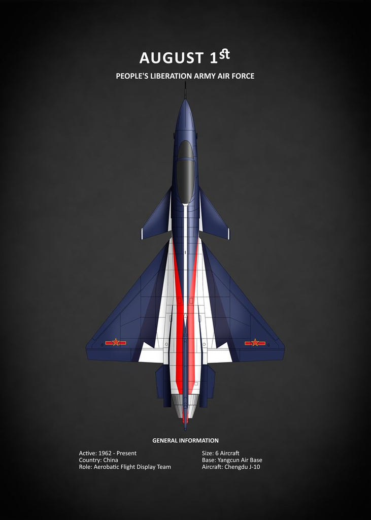 Affiche vintage avion august