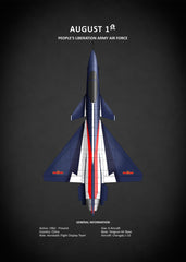 Affiche vintage avion august