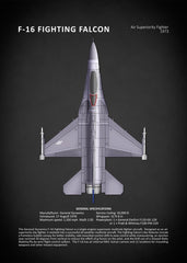 Affiche vintage avion falcon