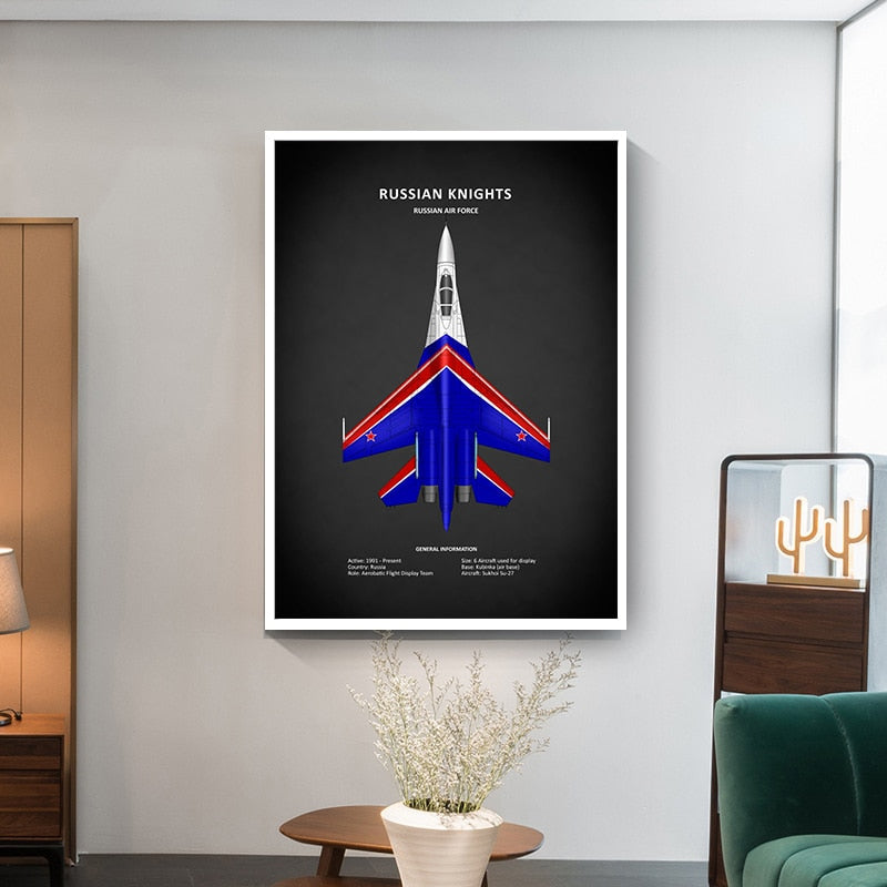 Affiche vintage avion russe