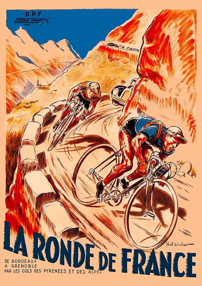Affiche vintage la ronde de France