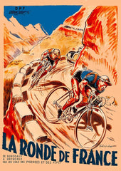 Affiche vintage la ronde de France