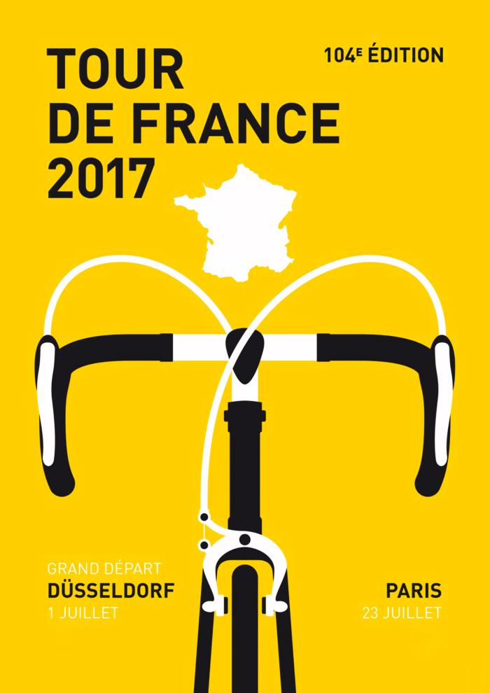 Affiche vintage tour de France 2017
