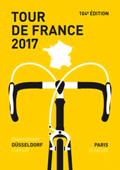 Affiche vintage tour de France 2017