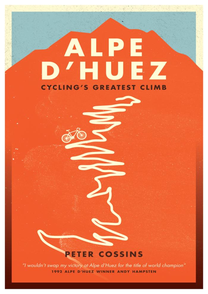 Affiche vintage vélo alpes