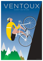 Affiche vintage vélo ventoux