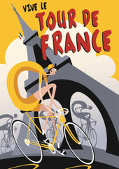 Affiche vintage vive le tour de france