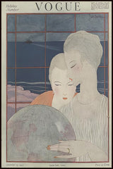 Affiche vintage vogue 2 femmes