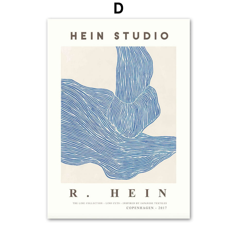 Cadre abstrait bleu vintage