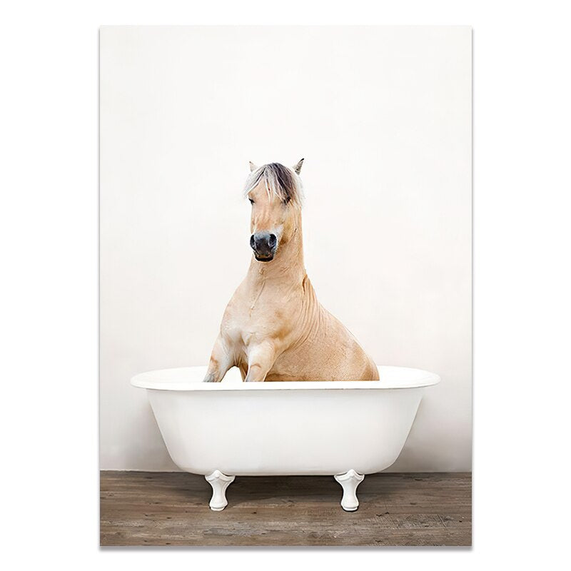 Cadre baignoire cheval