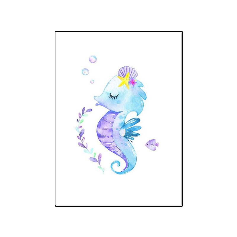 Cadre dessin hippocampe