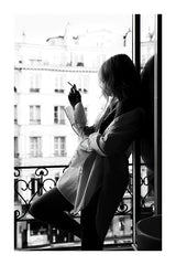 Cadre femme qui fume