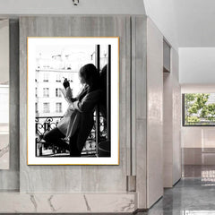 Cadre femme qui fume