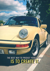 Cadre film voiture jaune