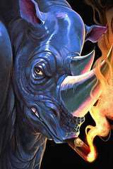 Cadre retro rihno magique