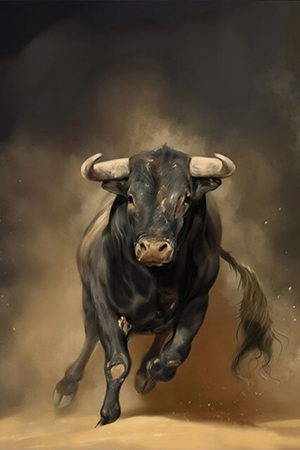 Cadre vintage course du taureau