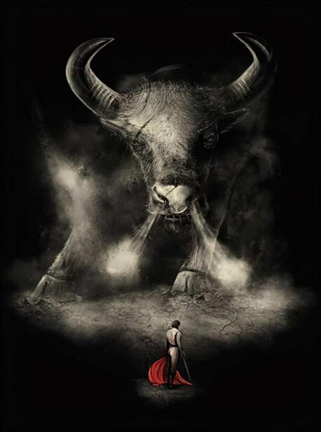 Cadre vintage souffle du taureau