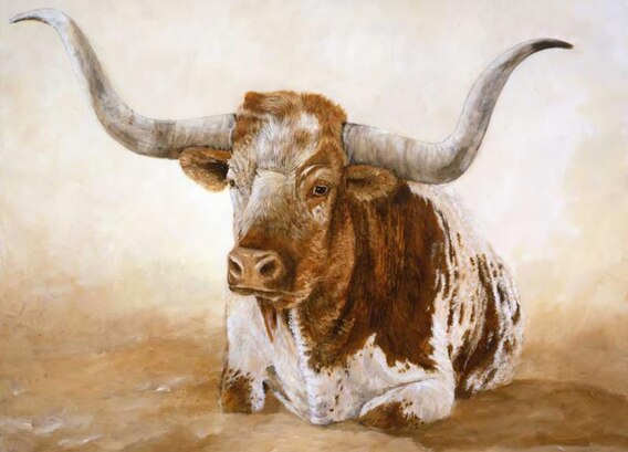 Cadre vintage taureau