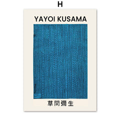Tableau Yayoi Kusama bleu