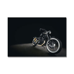 Tableau enfant moto fond noire