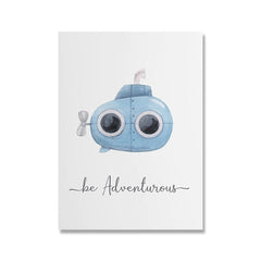 Tableau enfant sous marin