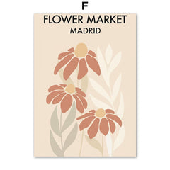 Tableau fleurs vintage Madrid