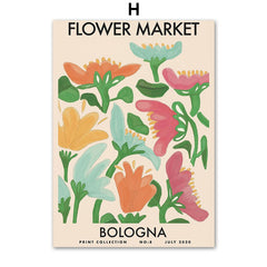 Tableau fleurs vintages bologne