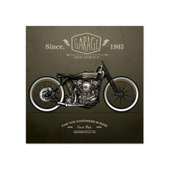 Tableau vintage moto classique