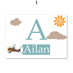 tableau avion enfantin