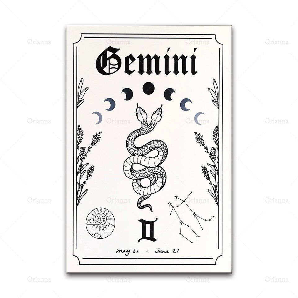 tableau signe gémeaux