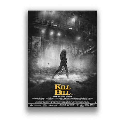 Affiche film kill bill noir et blanc