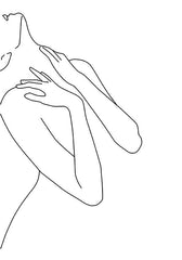 Affiche minimaliste femme sexy