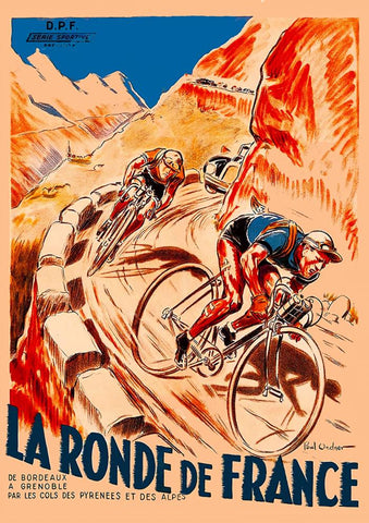Affiche vintage la ronde de France