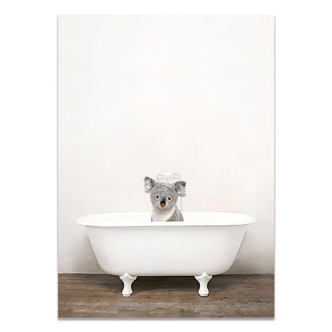 Cadre baignoire et koala