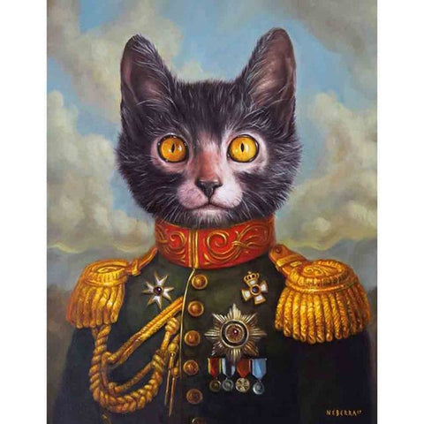 Cadre vintage chat empereur