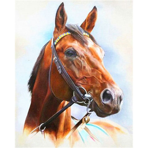 Tableau peinture cheval visage