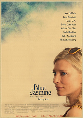 Tableau retro blue jasmine