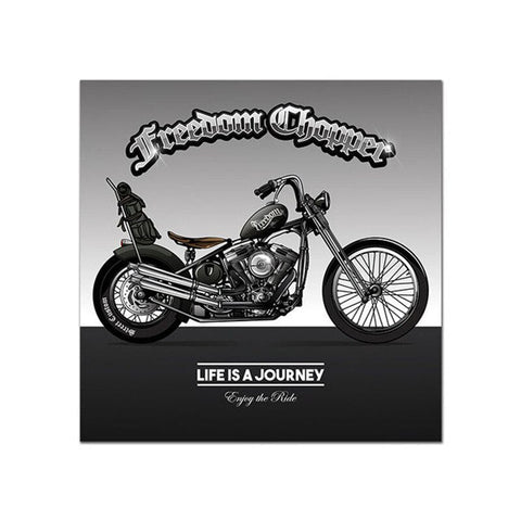 Tableau vintage moto chic