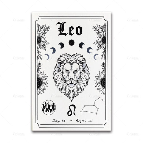 tableau signe lion