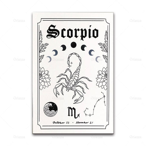 tableau signe scorpion